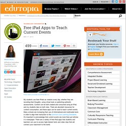 Free iPad Apps to Teach Current Events