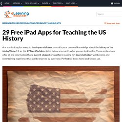 29 Free iPad Apps for Teaching the US History