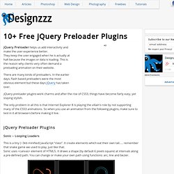 10+ Free jQuery Preloader Plugins