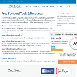 Free Keyword Tools from WordStream