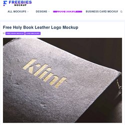 Free Holy Book Leather Logo Mockup - Freebies Mockup