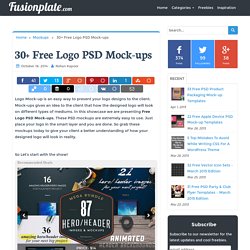30+ Free Logo PSD Mock-ups - Fusionplate.com