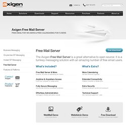 Free mail server software for home and small businesses - AXIGEN Office Edition