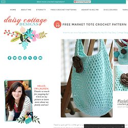 Daisy Cottage Designs: Free Market Tote Crochet Pattern