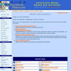 Free Maths Worksheets