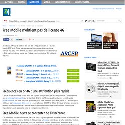 Free Mobile n'obtient pas de licence 4G