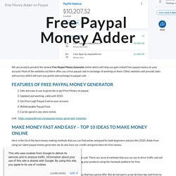 Free Money Adder on Paypal