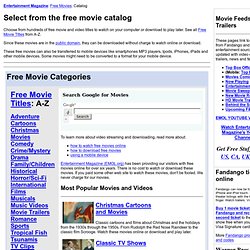 Free Movie Catalog