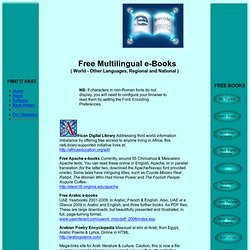 Free Multilingual e-Books