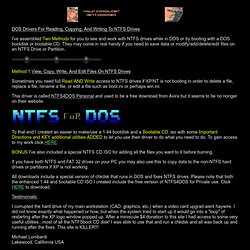Free NTFS Bootdisk, NTFS4DOS, NTFS Boot CD