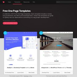 One Page Free Templates Websites