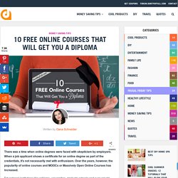 10 Free Online Courses That Will Get You a Diploma