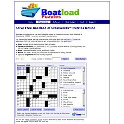 boatload crossword