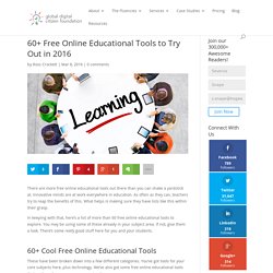 60+ Free Online Educational Tools to Try Out in 2016