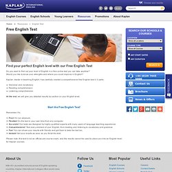 Free Online English Test