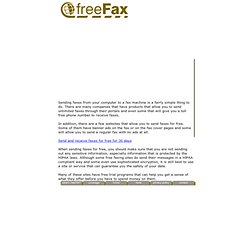 Free Online Faxing
