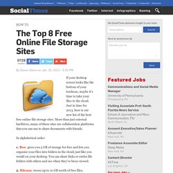The Top 8 Free Online File Storage Sites