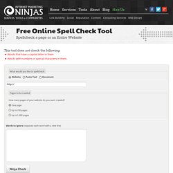 Free Online Spell Check Tool