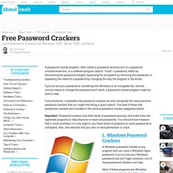 Free Password Crackers