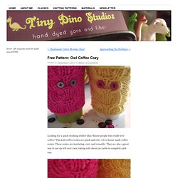 Free Pattern: Owl Coffee Cozy