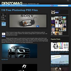 110 Free Photoshop PSD Files