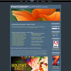 Free Photoshop Tutorials & Adobe Photoshop Tips