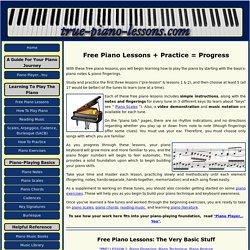 Free Piano Lessons