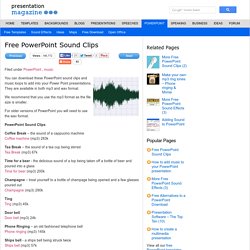 Free PowerPoint Sound Clips