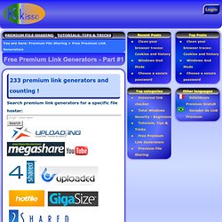 Free Premium Link Generators - Part #1