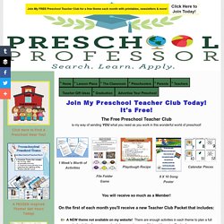 Free Preschool Activities When You Sign Up for my FREE E-Zine!