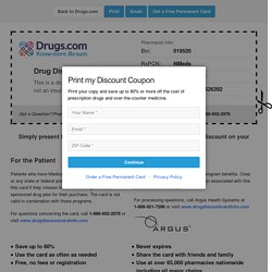 Free Prescription Drug Discount Card - Drugs.com
