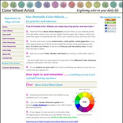 Free Printable Color Wheels