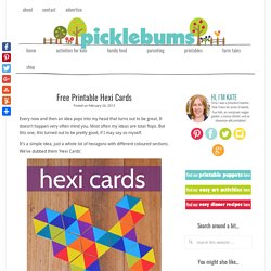 Free Printable Hexi Cards