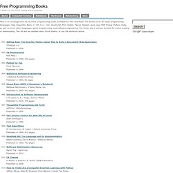 Free Programming Books
