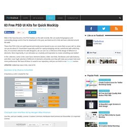 63 Free PSD UI Kits for Quick MockUp - UI