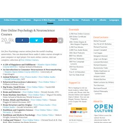 Free Psychology Courses Online