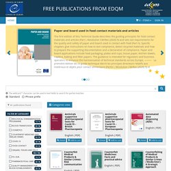 Free publications from EDQM