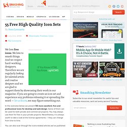 55 Free High Quality Icon Sets