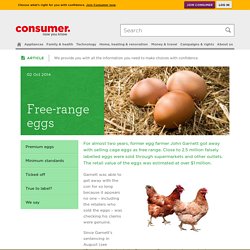 Free-range eggs - Consumer NZ