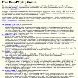 Free Role-Playing Games