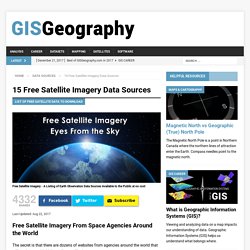 15 Free Satellite Imagery Data Sources - GIS Geography