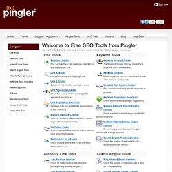 Free SEO Tools from Pingler