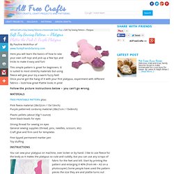 Soft Toy Free Sewing Pattern - How to Sew a Platypus