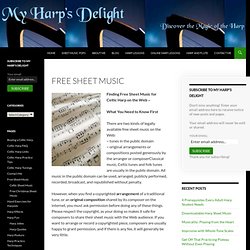 Free Sheet Music for Celtic Harp