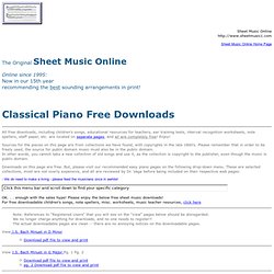 Free Sheet Music Public Domain