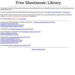 Free Sheetmusic Library