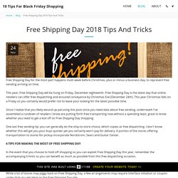 Free Shipping Day 2018 Tips And Tricks