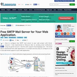 Free SMTP Mail Server for Your Web Application.