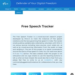 Free speech tracker