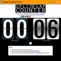 Free Split-Flap Classroom Timer Tool